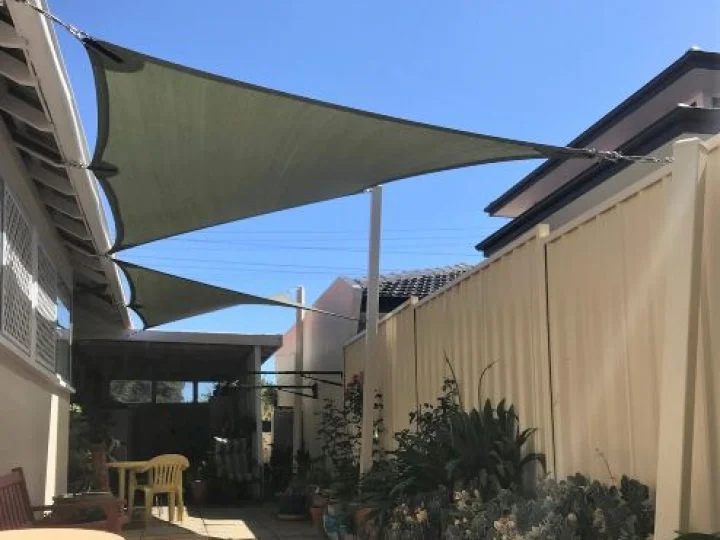 Doubleview Side Of House Shade Sails