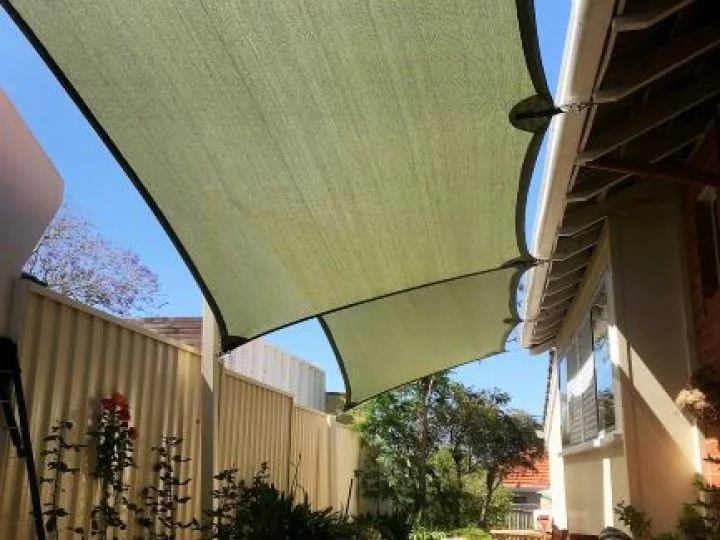 Doubleview Side Of House Shade Sails
