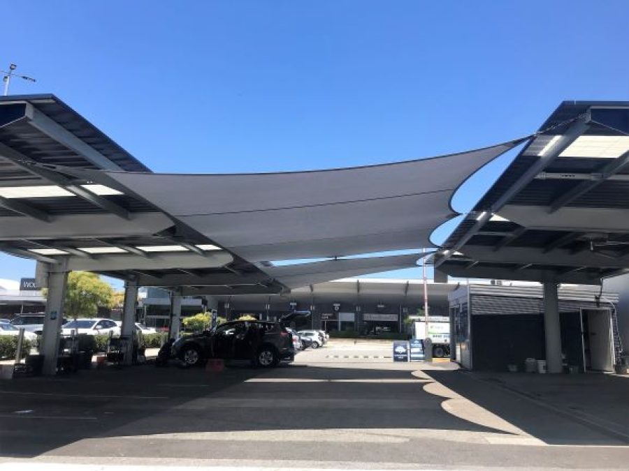 Riverton Car Wash Shade Sails
